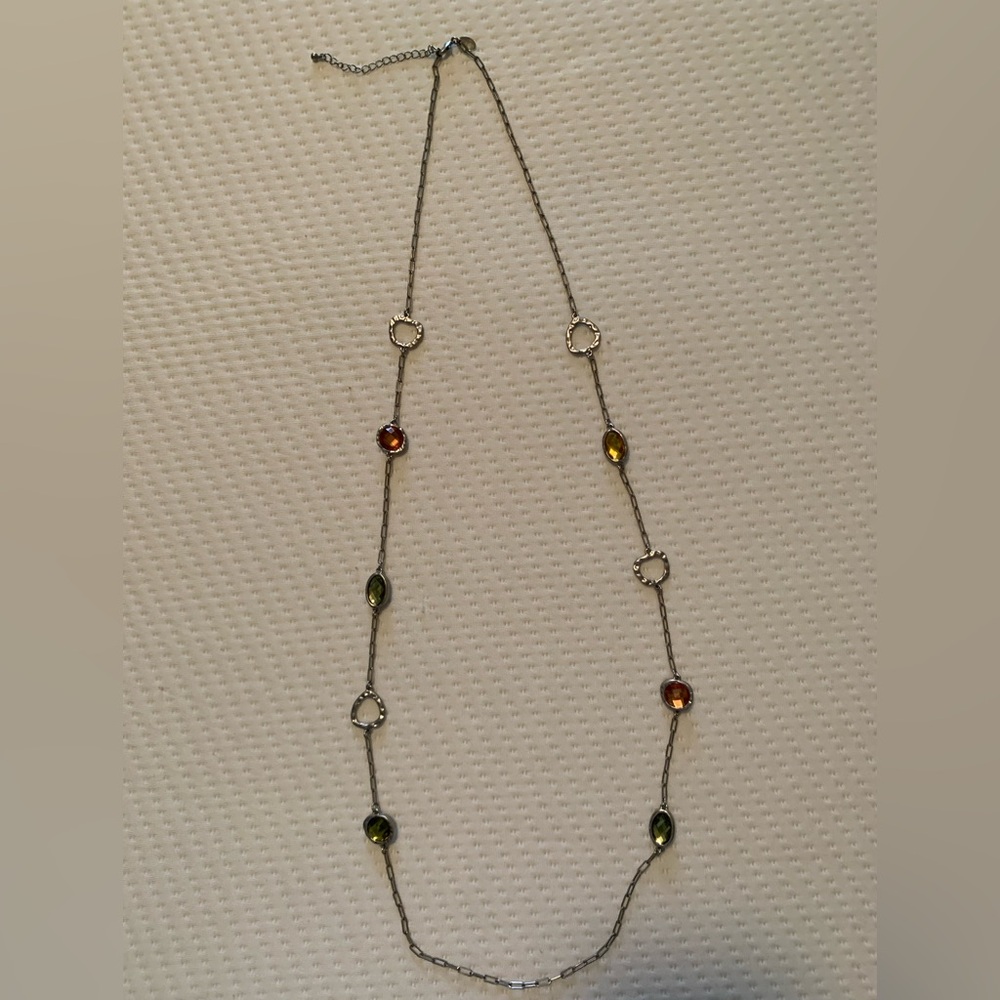 Elegant Multi-Color Gemstone Necklace